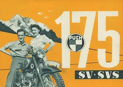 Puch 175 SV SVS Prospekt 8.1955