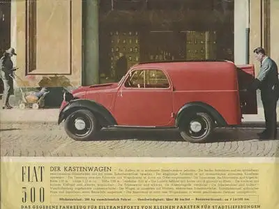 Fiat 500 A Prospekt ca. 1947