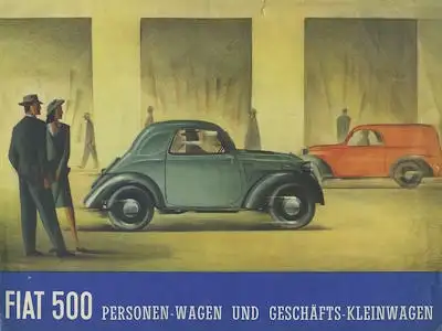 Fiat 500 A Prospekt ca. 1947