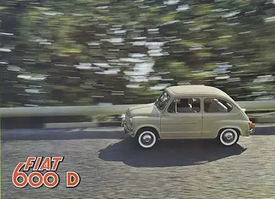 Fiat 600 D Prospekt 1960-1963