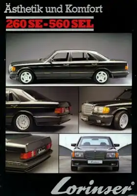 Mercedes-Benz S Klasse Lorinser Prospekt 1984