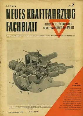 Das Kraftfahrzeug Fachblatt 1948 Heft 7