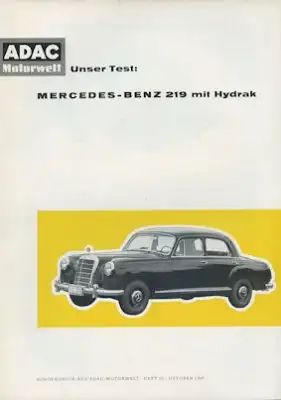 Mercedes-Benz 219 Hydrak Test 10.1957