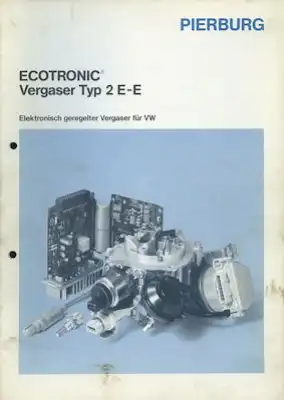 Pierburg Ecotronic Vergaser 2E-E 8.1987