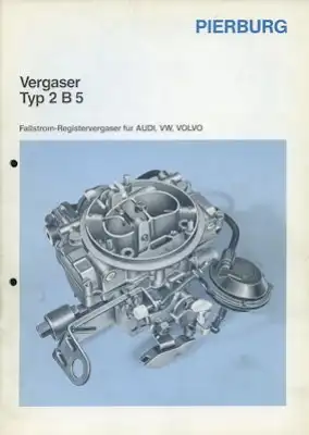 Pierburg Fallstrom Register-Vergaser 2B5 8.1987