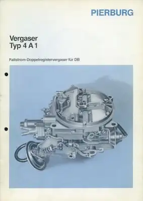 Pierburg Fallstrom Doppelregister-Vergaser 4A1 8.1987