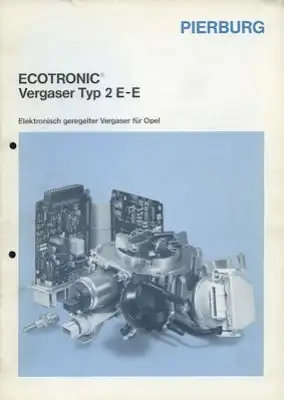 Pierburg Ecotronic Vergaser 2E-E 8.1987