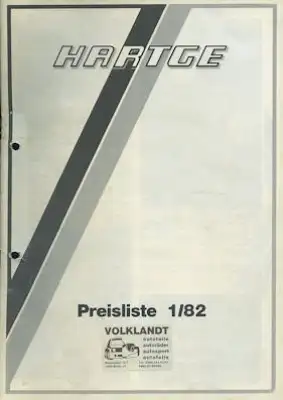 BMW Hartge Programm ca. 1982