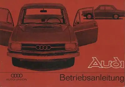Audi 72 Bedienungsanleitung 4.1966