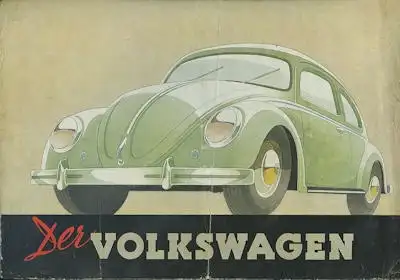 VW Käfer Typ 11 und 11a Prospekt ca. 1950