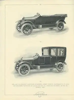 Laurin & Klement Mappe mit 8/20 + 8/24 HP Prospekt 1914