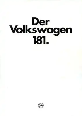 VW 181 Prospekt 8.1978