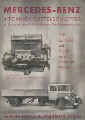 Mercedes-Benz Typ LZ 4000 Prospekt 7.1932