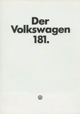 VW 181 Prospekt 1.1977