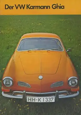 VW Karmann Ghia Prospekt 12.1970