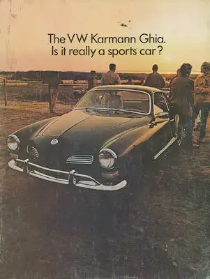 VW Karmann Ghia Prospekt 1970 e