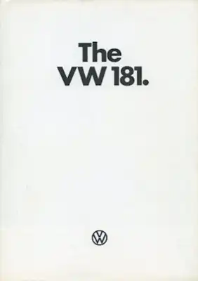 VW 181 Prospekt 8.1977 e