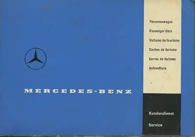 Mercedes-Benz Kundendienst-Service Heft 1960