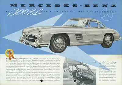 Mercedes-Benz 300 SL Prospekt 9.1954