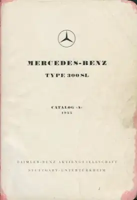 Mercedes-Benz 300 SL Gullwing Ersatzteilliste 2.1955