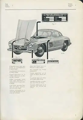 Mercedes-Benz 300 SL Gullwing Ersatzteilliste 2.1955