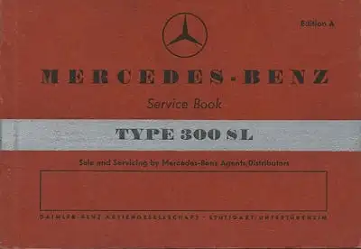 Mercedes-Benz 300 SL Service Heft 11.1954 e