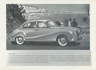 BMW 502 Prospekt 1950er Jahre Reprint