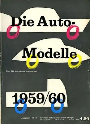 Auto Katalog 1959/60 Nr. 3