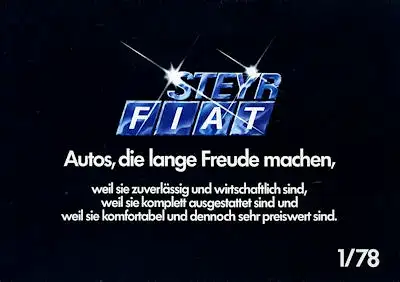 Steyr Fiat Programm 1978