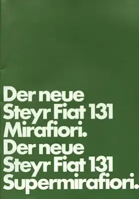 Steyr Fiat 131 Mirafiori Prospekt ca. 1975