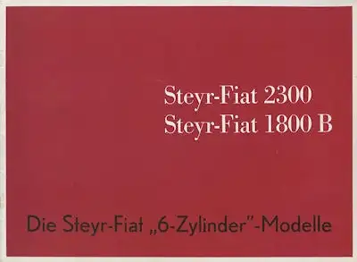 Steyr Fiat 2300 / 1800 B Prospekt ca. 1963