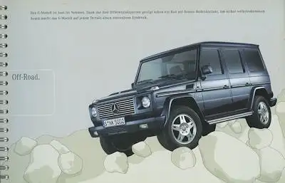 Mercedes-Benz G-Modell Prospekt ca. 2000