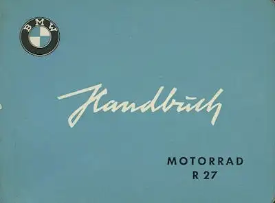 BMW R 27 Bedienungsanleitung 4.1961