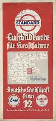 Standard Luftbildkarte Plan 12 Dresden 1930er Jahre
