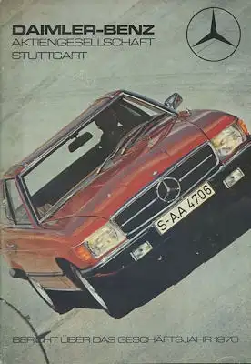 Mercedes-Benz Bericht Geschäftsjahr 1970