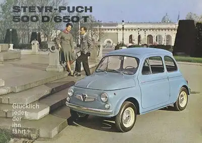 Steyr-Puch 500 D / 650 T Prospekt 1960er Jahre