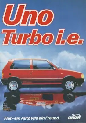 Steyr Fiat Uno Turbo i.e. Prospekt 3.1987