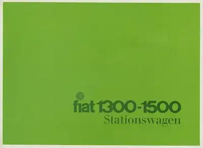 Steyr Fiat 1300 1500 Stationswagen Prospekt 6.1964