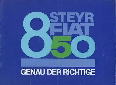 Steyr Fiat 850 Prospekt ca. 1966