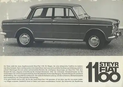 Steyr Fiat 1100 Prospekt 1960er Jahre