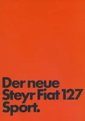 Steyr Fiat 127 Sport Prospekt 10.1978