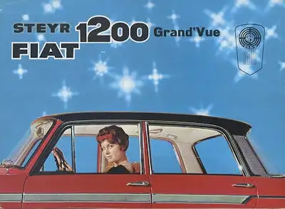 Steyr Fiat 1200 Gran Vue Prospekt ca. 1961