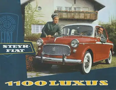 Steyr Fiat 1100 Luxus Prospekt 10.1959