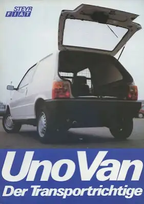 Steyr Fiat Uno Van Prospekt 11.1983