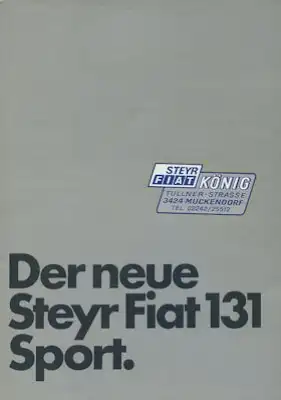 Steyr Fiat 131 Mirafiori Prospekt 5.1979