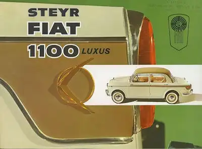 Steyr Fiat 1100 Luxus Prospekt ca. 1960