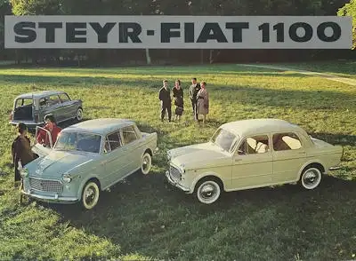 Steyr Fiat 1100 Prospekt ca. 1961