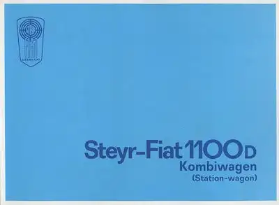 Steyr Fiat 1100 D Kombiwagen Prospekt ca. 1963