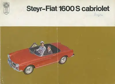 Steyr Fiat 1600 S Cabriolet Prospekt ca. 1964