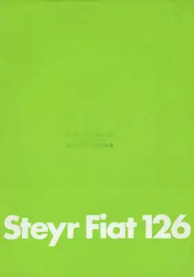 Steyr Fiat 126 Prospekt 6.1978